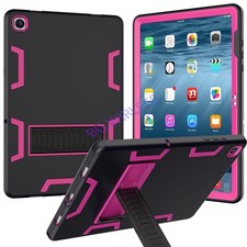 Pink For Samsung Tab A11+ Shockproof Armor Kickstand Military Case/Screen Film picture