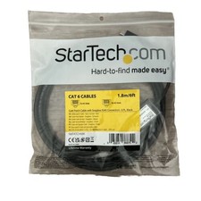 Startech C6ASPAT35BK 35FT BLACK CAT6A ETHERNET CABLE SNAGLESS RJ45 UTP PATCH CAB picture