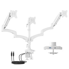 Triple Monitor Mount with Gas Spring Arms and USB Ports for 13 In. to 32 In. Mon picture