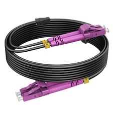 RamboCables-OM4 LC to LC Fiber Patch Cable Armored Multimode, 165ft/50m picture