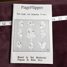 Vintage Commodore 64 Page Flipper Manual Animation Primer 1987 Mindware Rare C64 picture