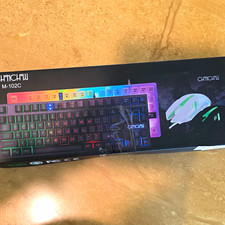 CHONCHOW M-102C USB Gaming Keyboard Mouse & Mousepad Combo. Backlit 3600 DPI picture