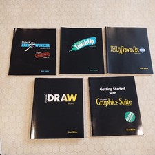 HiJaak Graphics Suite 3.0, Draw/TouchUp/Pro/Browser, CD-ROM, books, box, 1994 picture