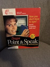 Vintage Dragon Point And Speak PC Software W/Mic Speak Naturally Dictation picture
