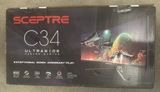 Sceptre 34-Inch Curved Ultrawide WQHD Monitor 3440 X 1440 R1500 C345B-QUT168 picture