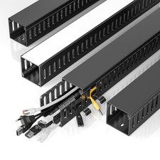 Yecaye 62.8in(4x15.7in) Cable Raceway, Large Under Desk Large, Black  picture