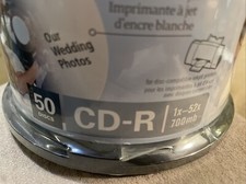 NEW Imation CD-R 700Mb 52x Blank Recordable 50 Discs White Inkjet PRINTABLE NIP picture