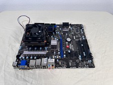 MSI 880G-E45 MOTHERBOARD WITH AMD PHENOM 2 CPU AND HEATSINK picture