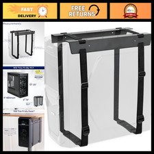 Under Desk Wall Mount for PC, Adjustable Straps, Space-Saving Computer Holder picture