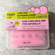 tippy type. Long Nail Laptop Keyboard Protector for Apple, Pink, Raised Keys picture