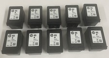 10 Empty Virgin Genuine HP 65 Black Ink Cartridges EMPTY picture