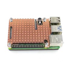 Ultra-thin Copper Heatsink Protective Passive Cooling Case For Raspberry Pi 4B w picture