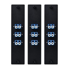LGX Compatible Fiber Patch Panel Singlemode Duplex LC Adapters 6 Port 3 PCS picture