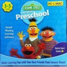 Sesame Street: Let's Go To Preschool PC MAC CD learn reading math letters+ game picture
