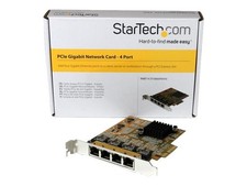 StarTechcom 4 Port PCIe Network Card Quad PCI Express GbE ST1000SPEX43 picture