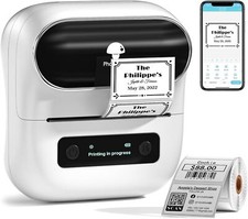 Phomemo M220 Thermal Label Maker Bluetooth Sticker Machine for Name Tag LOT picture