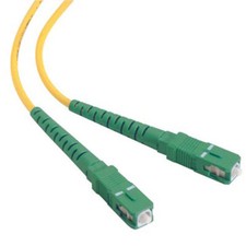 1m SC/APC-SC/APC Simplex 9/125 OS2 Singlemode Fiber Patch Cable OFNR Yellow 3FT picture