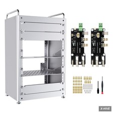 Homerack 8U Server Cabinet Basic Kit, 10Inch Desktop All Aluminum Alloy Rack, Hi picture