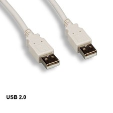 KNTK 10ft USB 2.0 Type A Cable 28AWG Charge Sync Data Transfer Beige Color picture