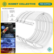 16AWG PSU Cable Extension Kit, 30cm Sleeved Cables, ATX, EPS, PCIe, Cable Combs picture