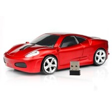 Sports car shape computer mouse optical wireless mice with LED flash light picture