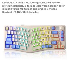 LEOBOG A75 Alice 75% RGB Backlit Hot-Swappable Tri-Mode PBT Joystick picture