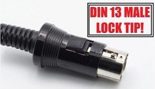 PS ATARI ST Kenwood Roland lock 2PC male plug connector DIN 13 pin picture