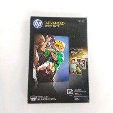 6x HP Advanced Photo Paper 4X6 Glossy Inkjet Q6638-10016 50 sheet Lot of 6 picture