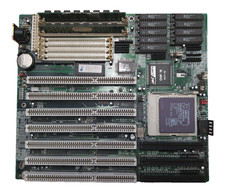 PCChips/Hsin Tech M912 v1.4 Socket 3 motherboard + AMD-DX4-100SV8B + 32Mb RAM picture