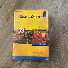 SEALED Rosetta Stone Italian WIN/MAC Version 4 TOTALE Level 1-5 picture