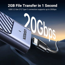 UGREEN 40Gbps NVMe SSD Enclosure M.2 to USB4.0 SSD Case Compatible with M.2 NVME picture