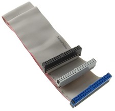 24 Inch 40 Pin 80 Wire Ultra ATA IDE Ribbon Cable 2 Drive 3 Connectors Grey picture