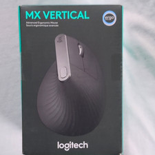 Logitech MX Vertical Advanced Ergonomic Vertical Mouse Scroll Wheel Black picture