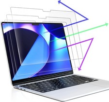 3-Pack Anti Blue Light Screen Protector for MacBook Air 13.6 Inch (2022-2026) picture
