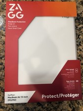 ZAGG MacBook Air 13 Inch Hard Shell Case M2 M3 Clear Glossy Snap On Cover picture
