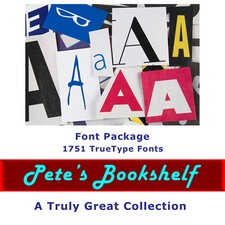 Font Package - 1751 TrueType Fonts - USB Flash Drive - Great Fonts picture