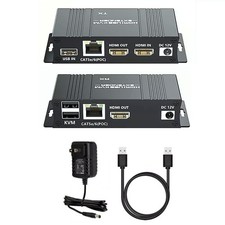 60M HDMI KVM Extender POC over Ethernet Cat5e/cat6 1080P RJ45 HDMI USB Extender picture
