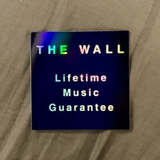 THE WALL Record CD Store VINYL HOLOGRAPHIC DECAL/STICKER 3x3” HIGH QUALITY picture
