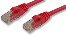 Lynn Electronics CAT6-3-RDB 3 Feet Booted Patch Cable Red 5-Pack picture