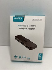 Choetech USB Type C 4 in 1 Hub 4K 60HZ HDMI PD 60W Audio HUB-M13 for iPad Pro picture