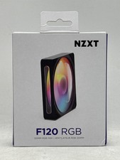NZXT F120 RGB 120mm PWM RGB PC Case Fan, 8 LEDs Black picture