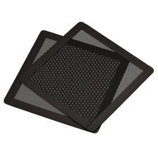2pcs 120mm Computer Fan Filter Grills Mesh Magnetic Dustproof Case Cover Black picture