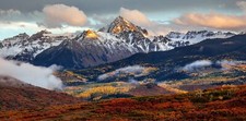 Landscape mountains colorado valley fall forest rocky Custom Gaming Mat Desk picture