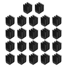 22Pcs 9x9x12mm Heatsink Aluminum Radiator Heat Sink Black picture