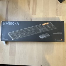 ProtoArc Backlit Bluetooth Keyboard and Mouse for Mac KM100-A Space Gray picture