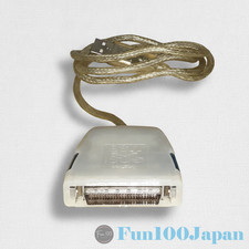 Logitec LUB-SC USB to SCSI-2 Conversion Adapter Cable w/ Driver CD Tested Japan picture