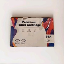 2PK CE255A 55A Toner Cartridge For HP 55A LaserJet MFP M525f P3015 M525dn M521dn picture