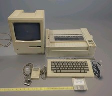 1984 APPLE MACINTOSH 128K FIRST MAC Model M0001 INCLUDES PRINTER (Tested) picture