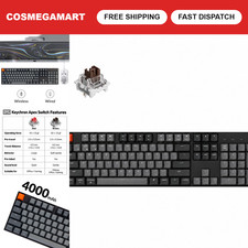 Wireless Mechanical Gaming Keyboard - 104 Keys, Bluetooth, White LED Backlight, picture