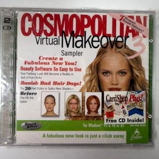 Cosmopolitan Virtual Makeover 3 Sampler Windows 95 98 NT 2-CD Set picture
